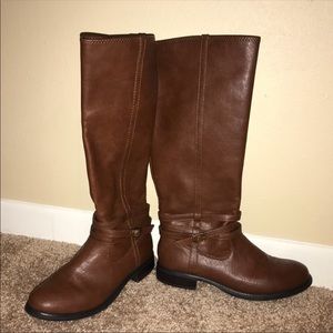 Tall brown boots